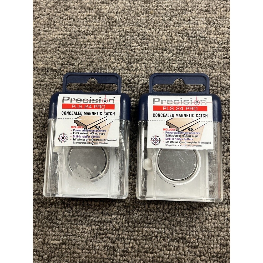 New Lot Of 2 PLS24 PRO Concealed Magnetic Catch Black D10
